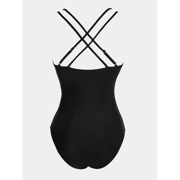 CUPSHE One Piece Swimsuit Deep V Neck Tummy Control Mesh Cutout in Size S - Picture 6 of 7